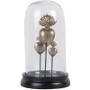 Clayre & Eef 65466 Skleněný zvonek s dekorem srdce Ø 22x13 cm
