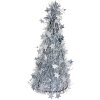 Clayre & Eef 65538M Vánoční ozdoba na stromeček stříbrná 17x38 cm