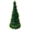 Clayre & Eef 65542L Dekorace vánoční stromek Ø18x46cm zelená plastová