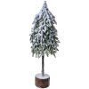 Clayre & Eef 65580 Umělý vánoční stromek 20x15x53 cm se sněhovým efektem