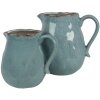 Clayre & Eef 6CE1713BL Dekorace Džbán modrý 17x13x15 cm