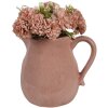 Clayre & Eef 6CE1713P Dekorace Džbán růžový 17x13x15 cm