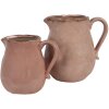 Clayre & Eef 6CE1713P Dekorace Džbán růžový 17x13x15 cm