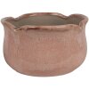 Clayre & Eef 6CE1716P Dekorace Květináč růžový Ø 20x11 cm
