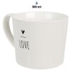 Clayre & Eef 6CEMU0147 Hrnek LOVE bílý 275 ml