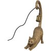Clayre & Eef 6LMP788 Stolní lampa Cat Gold 31x17x49 cm E27/max 1x60W