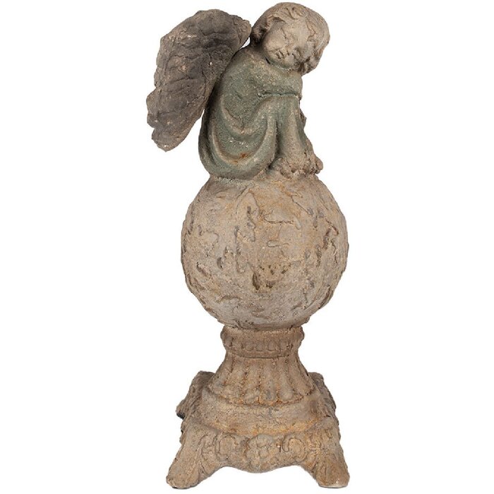 Clayre & Eef 6MG0102 Dekorace Anděl se starožitným povrchem 18x17x44 cm