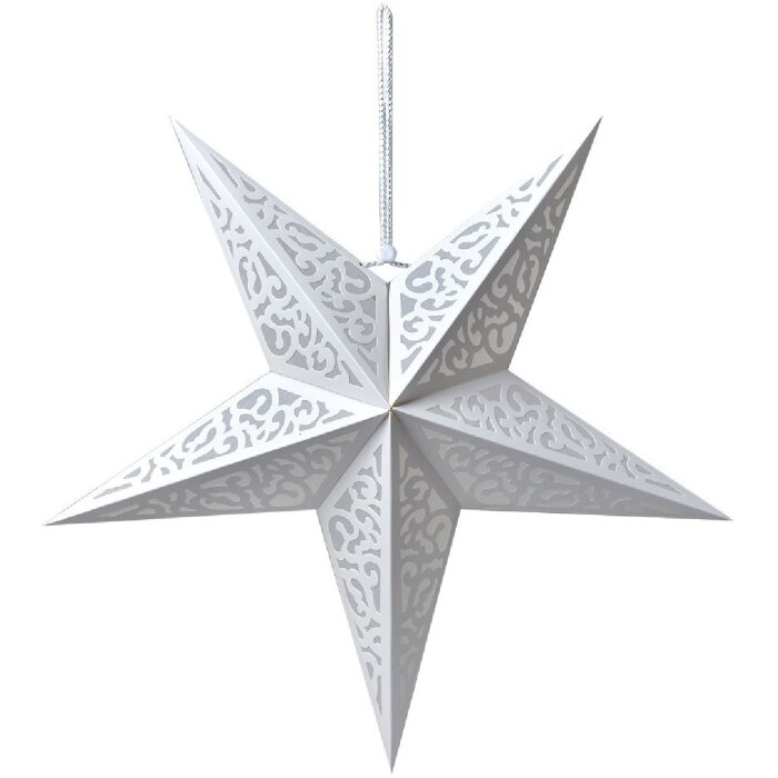 Clayre & Eef 6PA0511L Dekorace Star White 60x22x60 cm