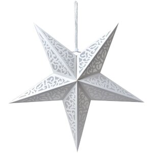 Clayre & Eef 6PA0511L Dekorace Star White 60x22x60 cm