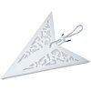 Clayre & Eef 6PA0511M Dekorace hvězda bílá 45x15x45 cm