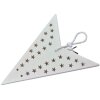 Clayre & Eef 6PA0512LW Dekorace hvězda 60x22x60 cm bílá perforovaná