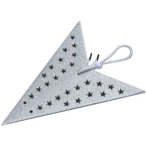 Clayre & Eef 6PA0512LZI Dekorace Star 60x22x60 cm Stříbrná