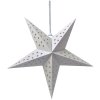 Clayre & Eef 6PA0512MW Dekorace hvězda bílá 45x15x45 cm