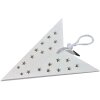 Clayre & Eef 6PA0512MW Dekorace hvězda bílá 45x15x45 cm
