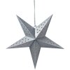 Clayre & Eef 6PA0512MZI Dekorace Star Silver 45x15x45 cm
