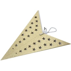 Clayre & Eef 6PA0512XL Dekorace Star Gold 90x20x90 cm