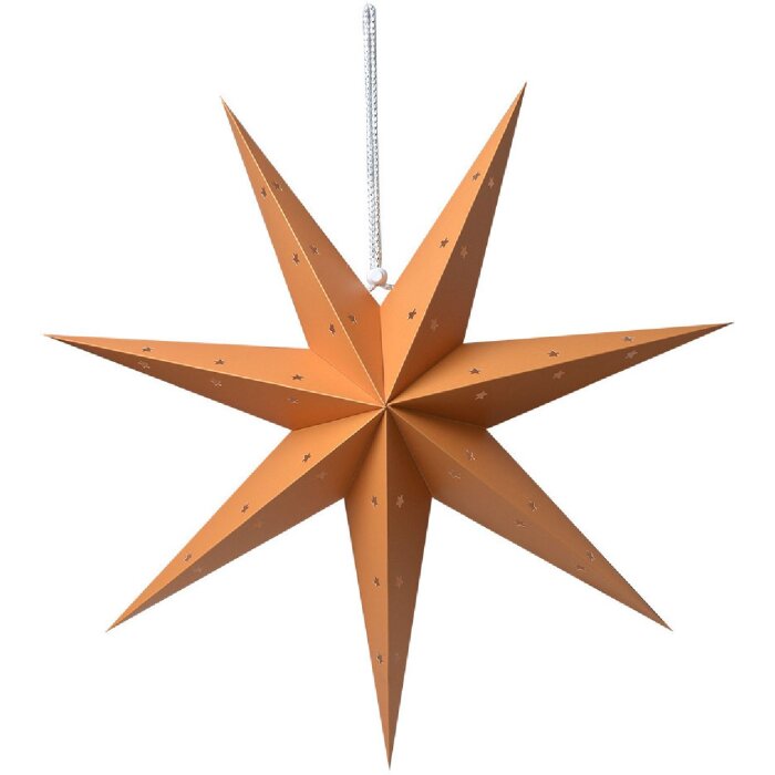 Clayre & Eef 6PA0513L Dekorace Star Orange 60x22x60 cm