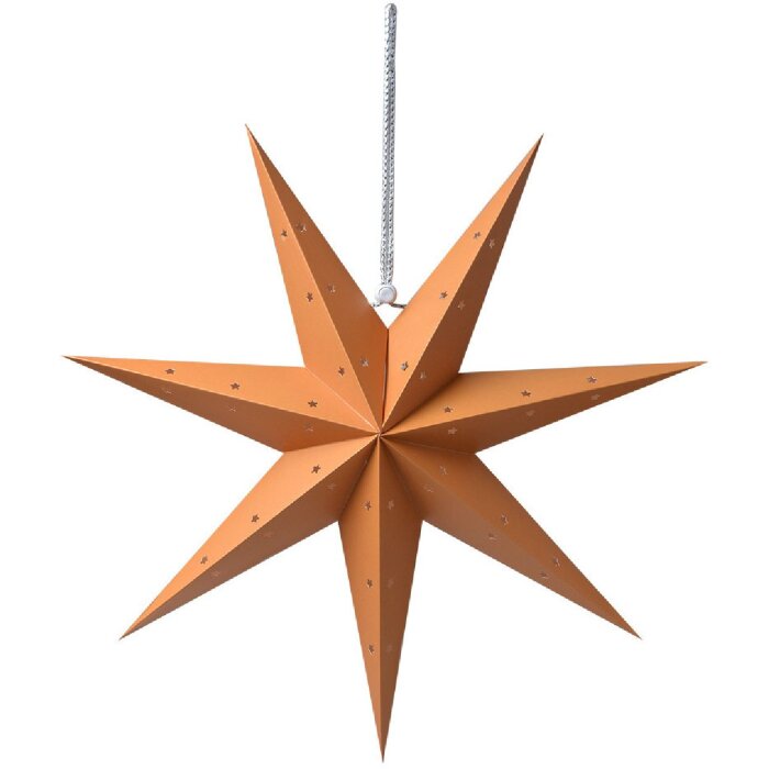 Clayre & Eef 6PA0513M Dekorace Star Orange 45x15x45 cm