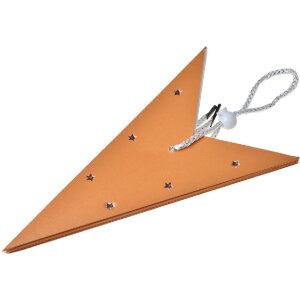 Clayre & Eef 6PA0513M Dekorace Star Orange 45x15x45 cm
