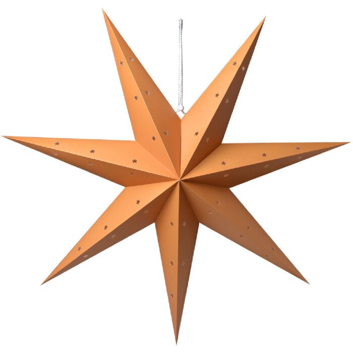 Clayre & Eef 6PA0513XL Dekorace Star Orange 90x18x90 cm