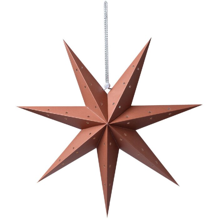 Clayre & Eef 6PA0514M Dekorace Star Brown 45x15x45 cm