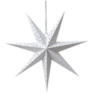 Clayre & Eef 6PA0515L Dekorace Star White 60x22x60 cm