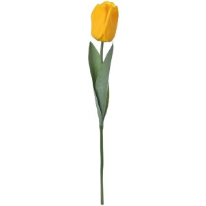 Clayre & Eef 6PL0235 Umělý květ Tulipán žlutý 6x6x50 cm