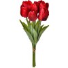 Clayre & Eef 6PL0276 Umělé květiny Tulipány 10x10x32 cm Červený
