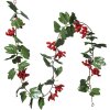 Clayre & Eef 6PL0282 Umělý květinový věnec 180 cm červenozelený