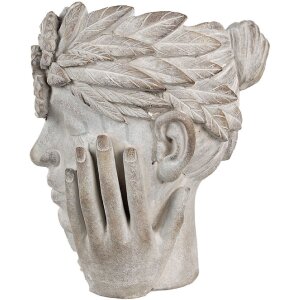 Clayre & Eef 6TE0500 Květináč Flower Woman Grey 27x22x31 cm