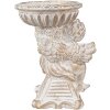 Clayre & Eef 6TE0506 Květináč Angel Antique White 18x15x23 cm