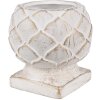 Clayre & Eef 6TE0511S Květináč Ø 14x14 cm bílý Vintage