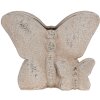 Clayre & Eef 6TE0514 Květináč Butterfly Beige 24x10x19 cm