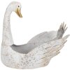 Clayre & Eef 6Y5513 Držák na rostliny Swan White 44x26x43 cm