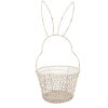 Clayre & Eef 6Y5581M Koš Rabbit White Ø 15x34 cm