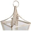 Clayre & Eef 6Y5585 Lucerna béžová 26x26x47 cm Antique Iron Glass
