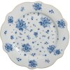 Clayre & Eef BRBDP Malý talíř porcelánový bílý modrý Ø 20x2 cm