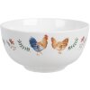 Clayre & Eef CARYBO keramická miska bílá Ø 14x7 cm 500 ml venkovský styl