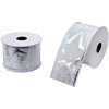 Clayre & Eef LI0125 Stuha bílá stříbrná 5 cm x 2,7 m