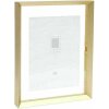 Deknudt S028A1 Skleněný rám Gold Aluminium Strip Floating Photo Effect 20x30cm 30x40cm