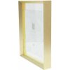 Deknudt S028A1 Skleněný rám Gold Aluminium Strip Floating Photo Effect 20x30cm 30x40cm
