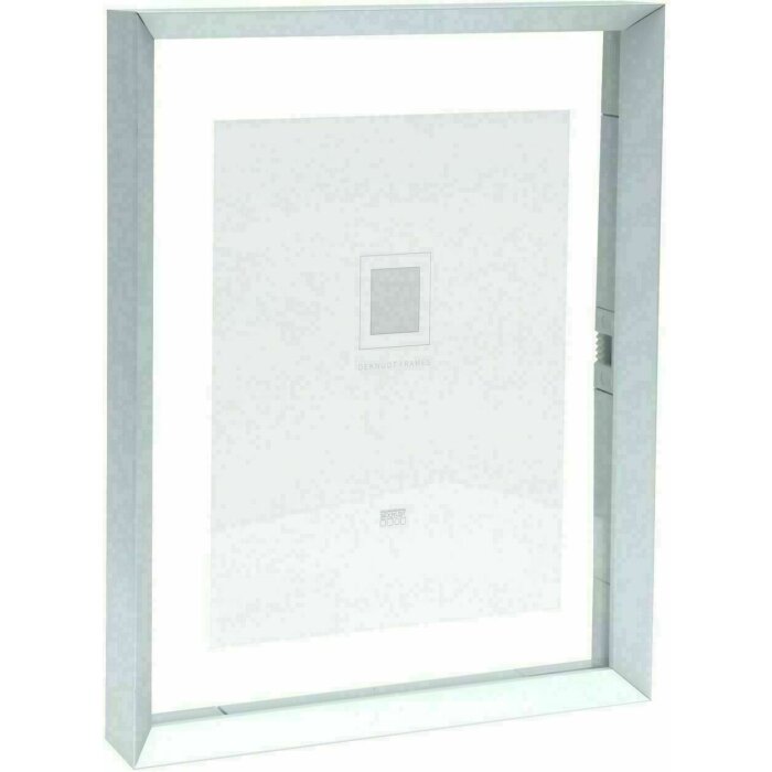 Deknudt S028D1 Skleněný rám stříbrná hliníková lišta plovoucí foto efekt 20,0 x30,0 cm; 30,0 x40,0 cm