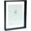 Deknudt S028K2 Skleněný rám Black Aluminium Strip Floating Photo Effect 13x18 18x24cm