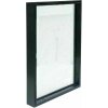 Deknudt S028K2 Skleněný rám Black Aluminium Strip Floating Photo Effect 13x18 18x24cm