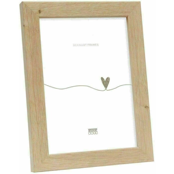 Deknudt S45SH1 Moderní obrazový rám Světlá barva přírodního dřeva Hnědá 50,0 x75,0 cm