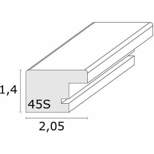 Deknudt S45SH2 Moderní obrazový rám Tmavé přírodní dřevo Hnědá 20,0 x20,0 cm