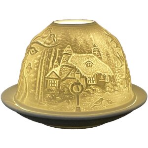 Clayre & Eef 6CE1834 Držák na čajovou svíčku Ø 12x8 cm