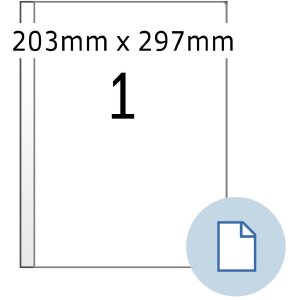 HERMA 8401 Archové etikety A4 bílý...