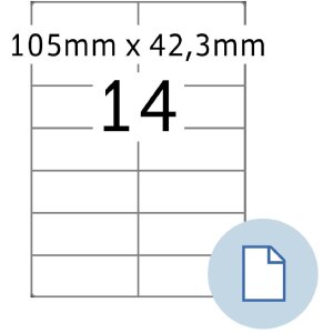 HERMA 8414 Archové etikety A4 bílý...