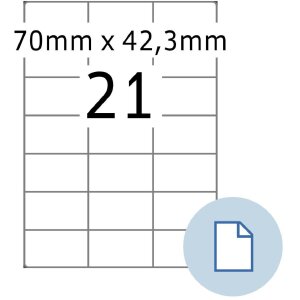 HERMA 8421 Archové etikety A4 bílý...